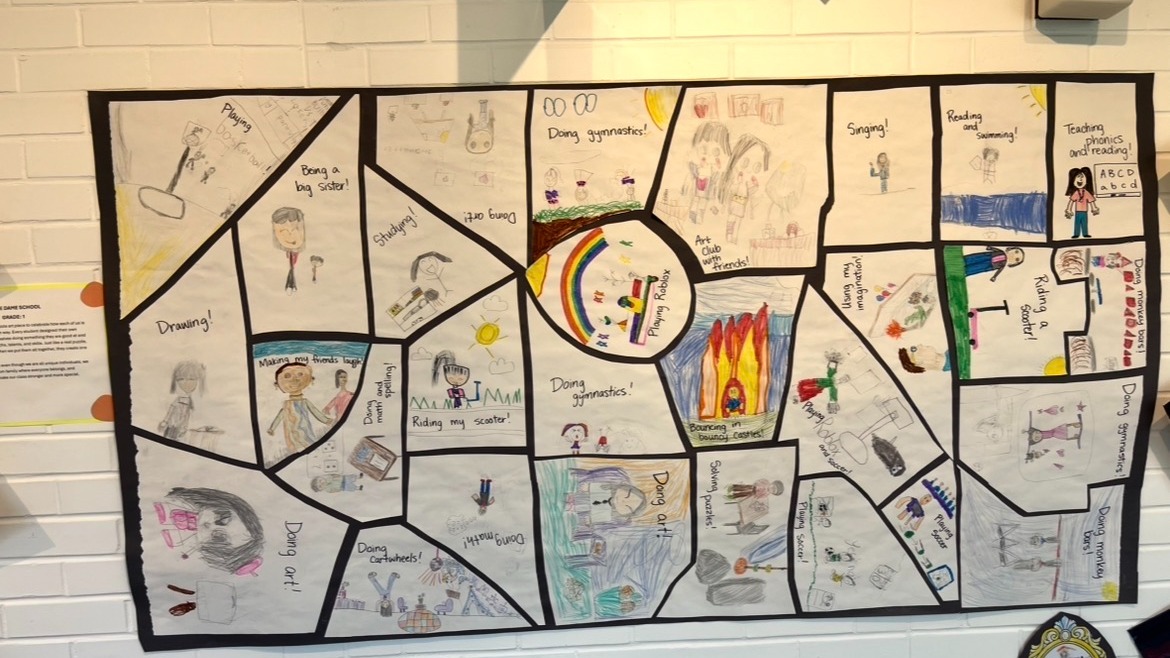 Artwork from grade 1's.