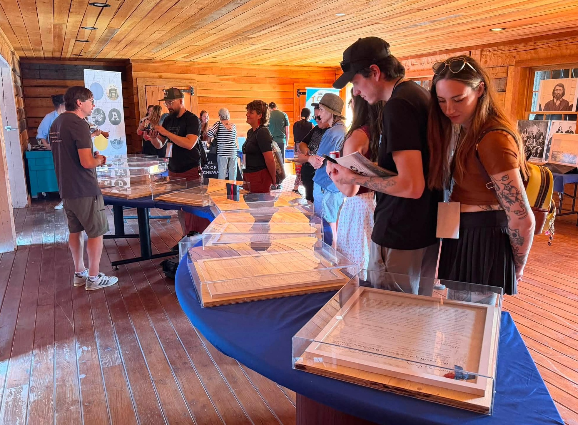 One major attaction at the celebration is the original Treaty 6 parchment.