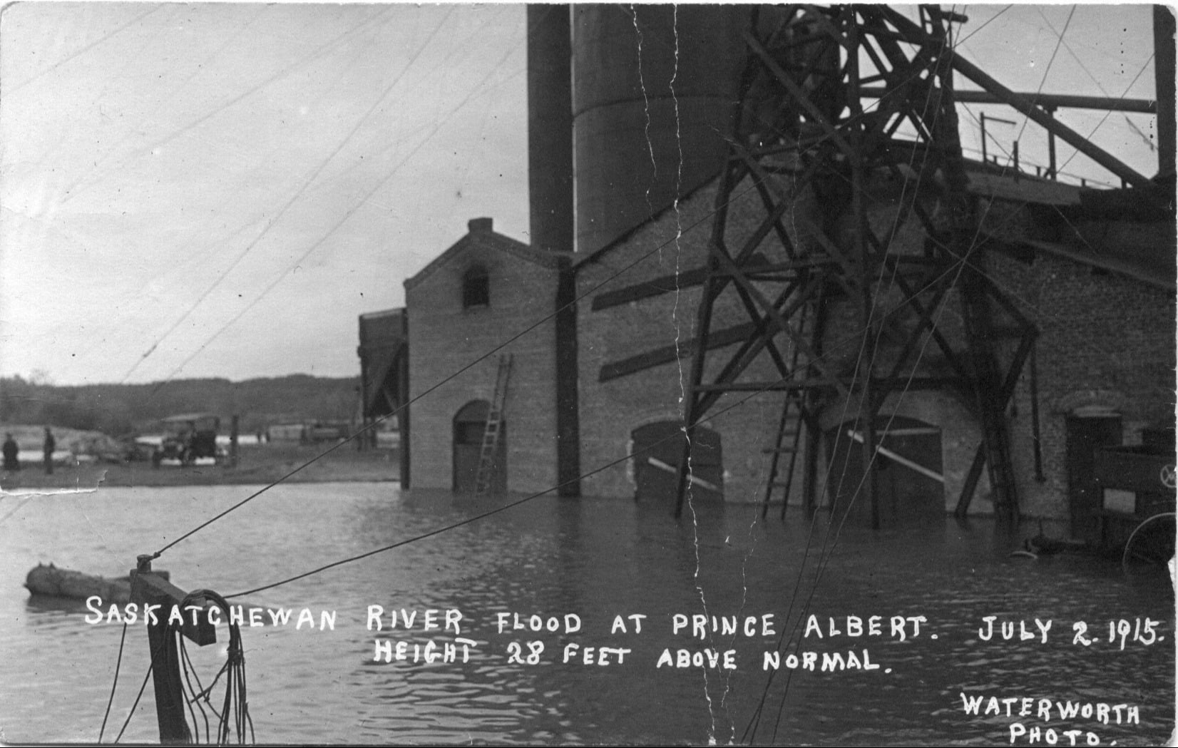 The Prince Albert Lumber Mill was one of the many businesses affected by flooding in July 1915.