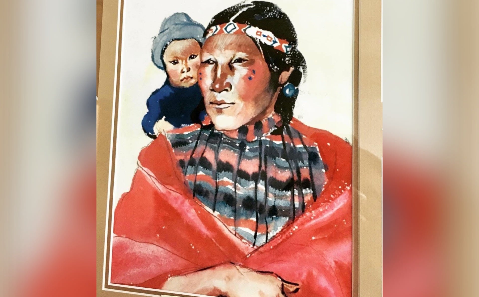 Morningstar Woman, a matriarch of Waterhen Lake First Nation, is shown in a portrait painted by Rueben Martell’s grandfather, Joe Openeyes. The cinema was named in her honour.