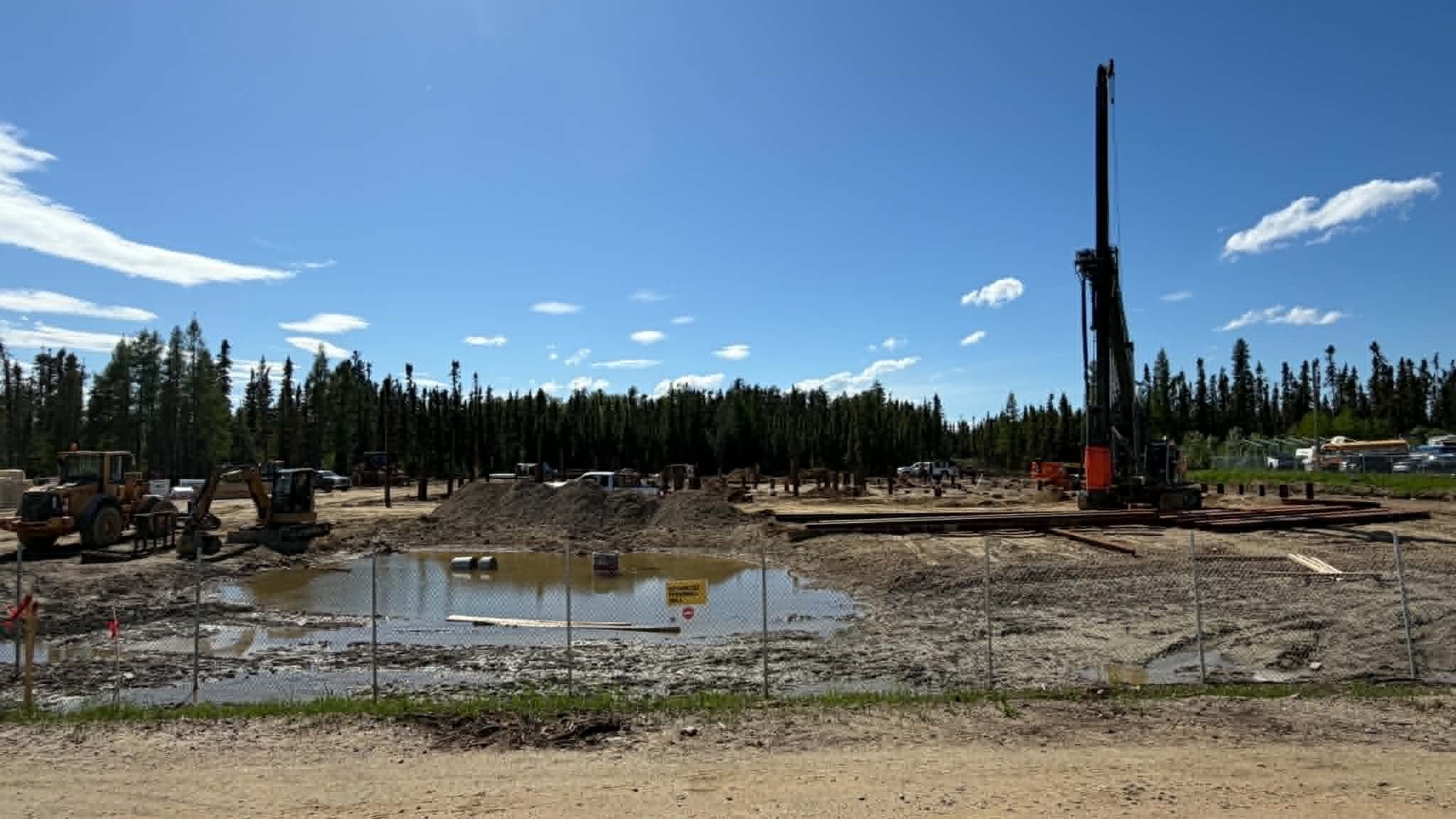 Construction on the new La Ronge RCMP detachment as of June 2026.