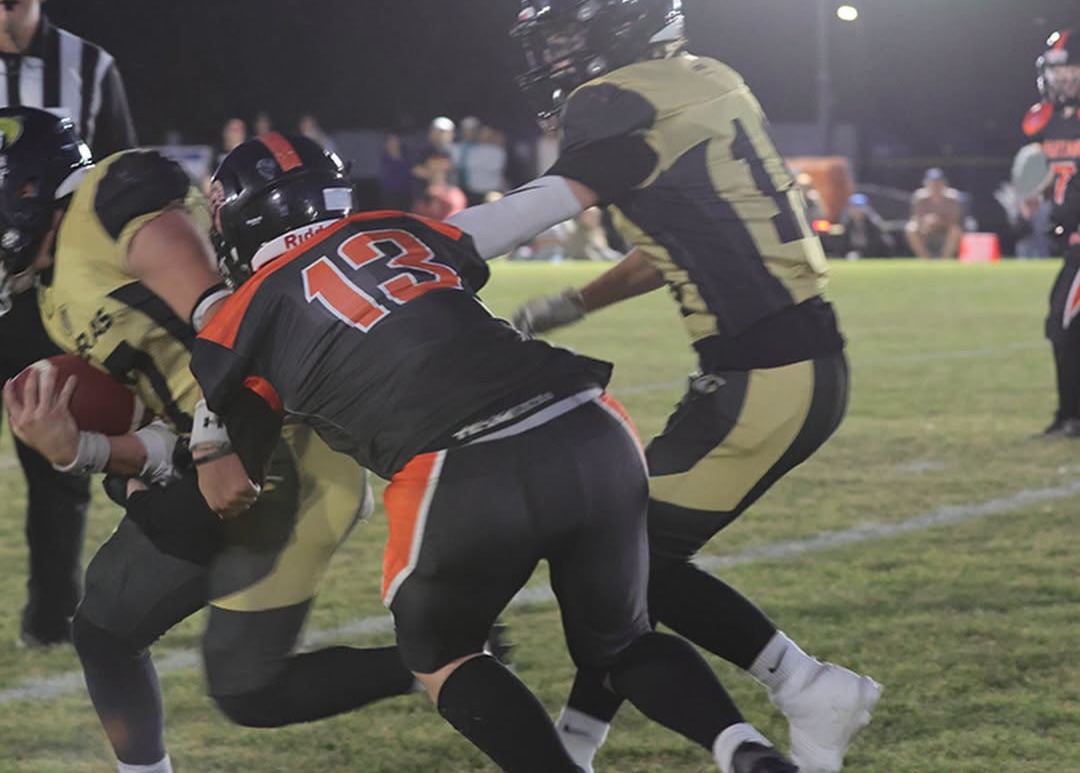 The Carpenter High School Spartans take on the Kindersley Kobras at Lions Park in Meadow Lake on Friday, Sept. 25, 2026.