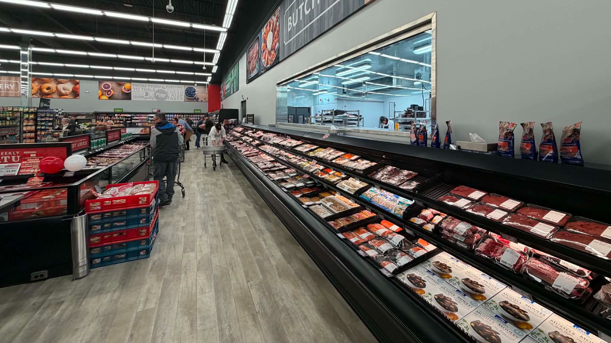 A major perk of the renovation is a new meat department.
