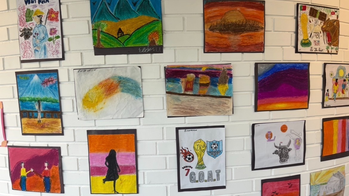Artwork from grade 5.