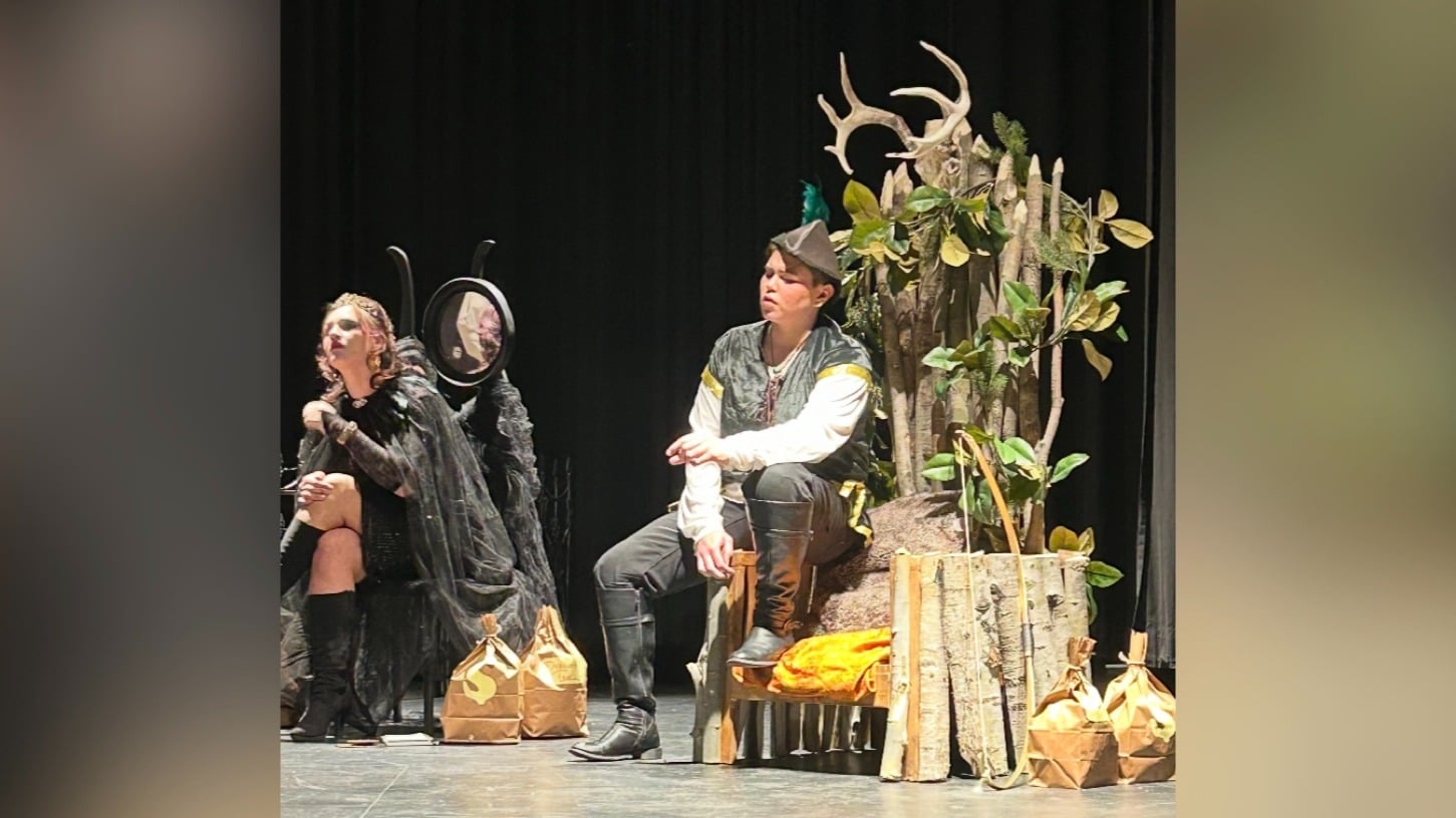 Robin Hood's chair made by a grade 11 student at CHS.