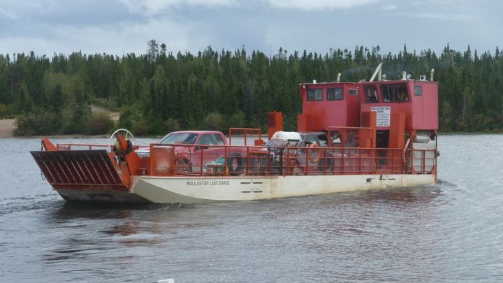 The Wollaston Lake Barge operated about five months out of the year.