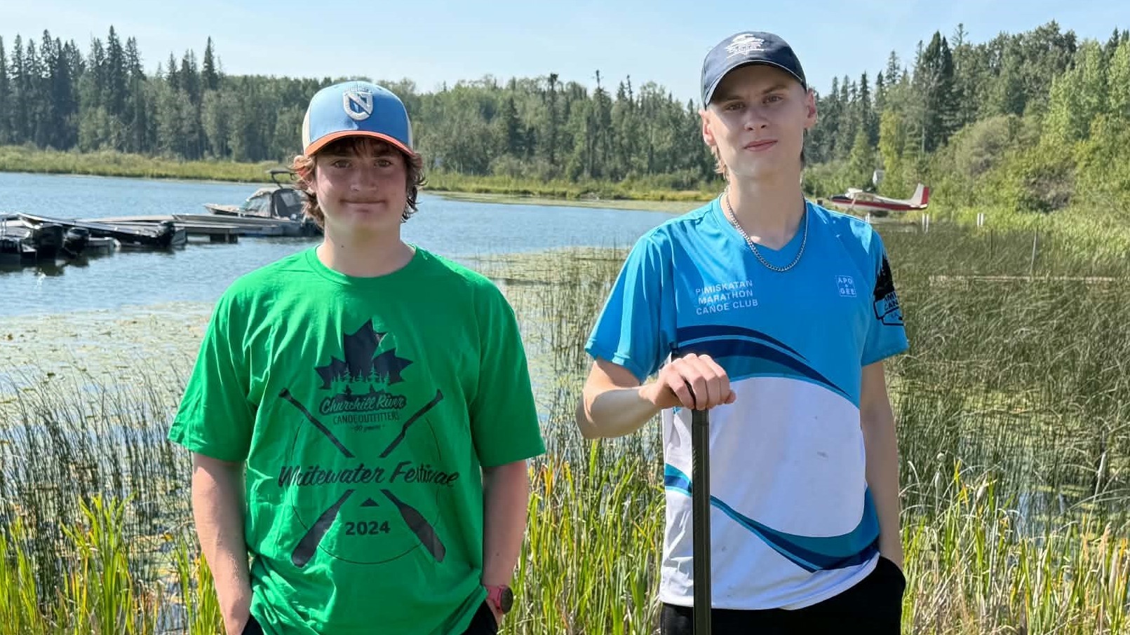 Karlan Lyons and Isaac Oatley were the winners of the seven-km race.