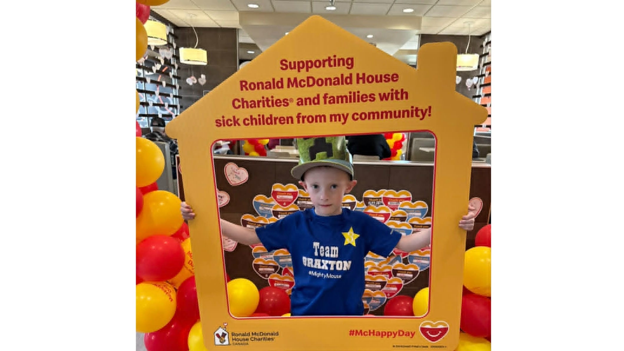 Braxton during a past McHappy Day.