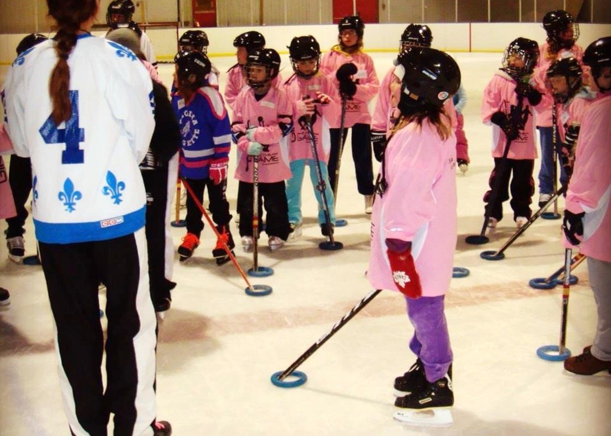 A photo taken during one of those Come Try Ringette events at the Northern Regional Rec. Centre back in March 2013.