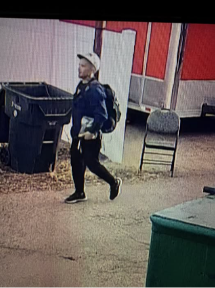 Surveillance picture of the person of interest