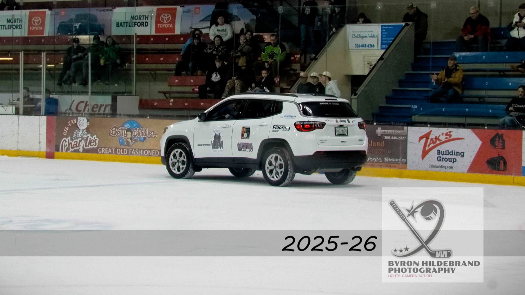 COPP new patrol vehicle on display at the Battlefords North Stars game.