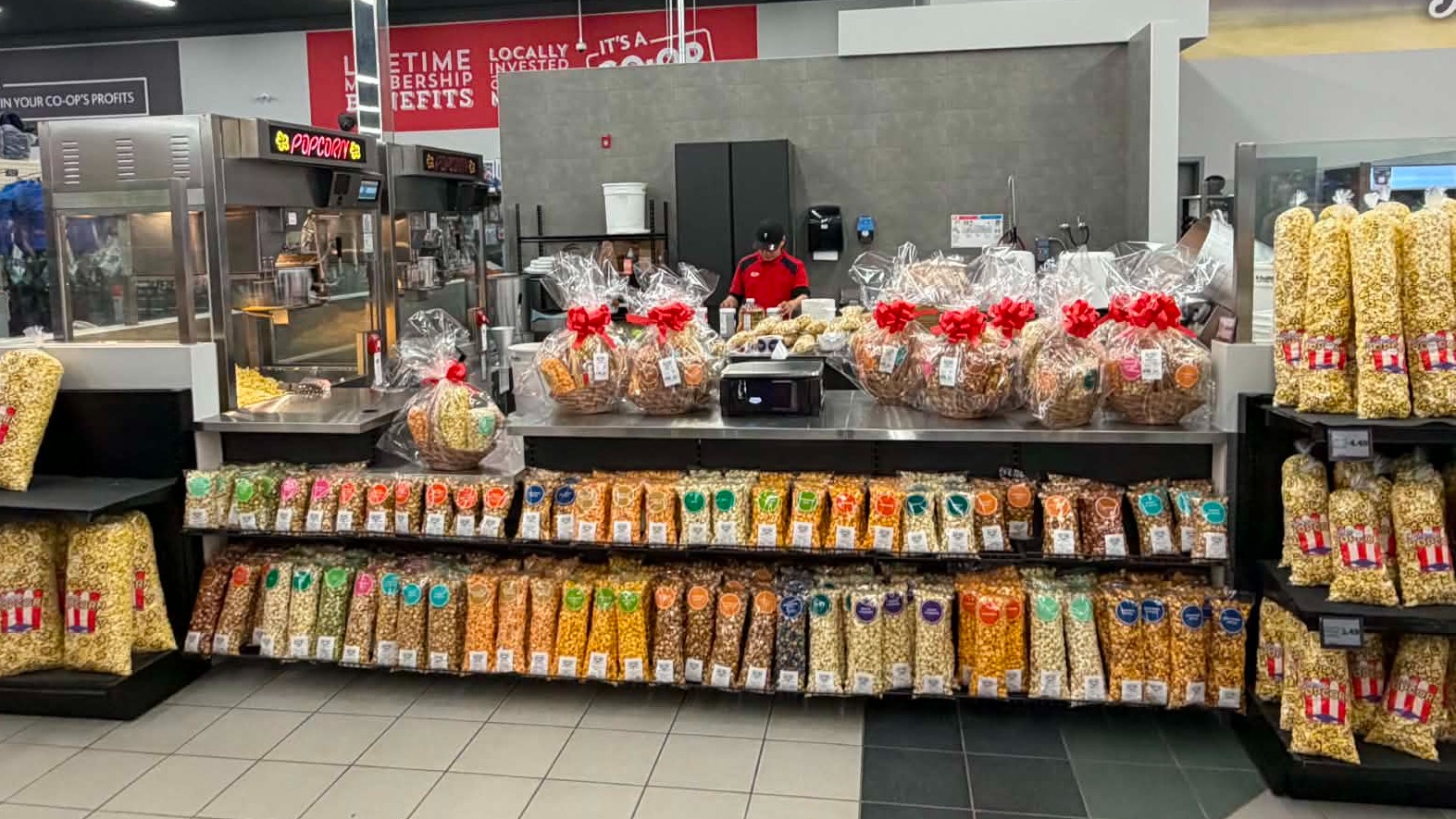 A new candy station will sure delight those with a sweet tooth.