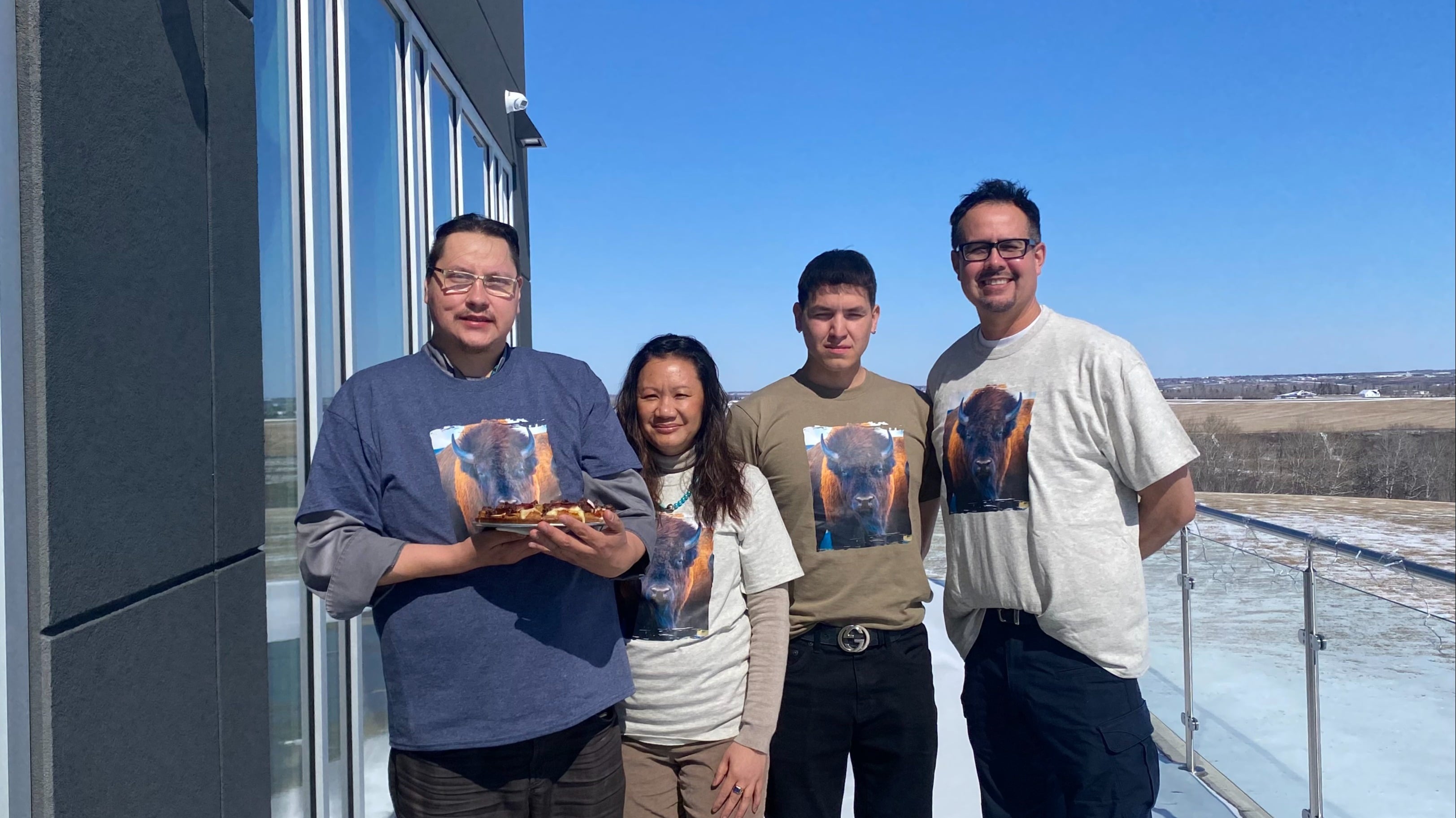 (From left) Tyrel Wuttunee, Rowena Materne, Jace Rowan, and Brian Murphy.