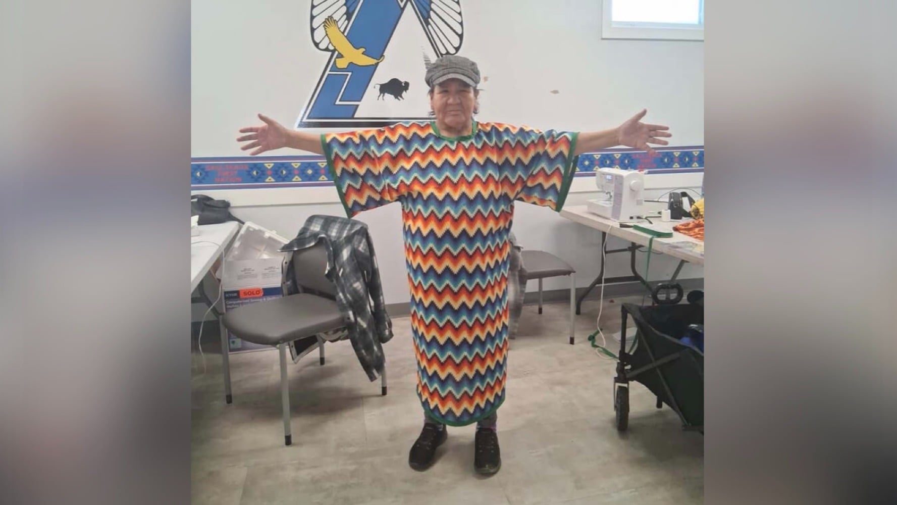 A tea dress made during the workshop.