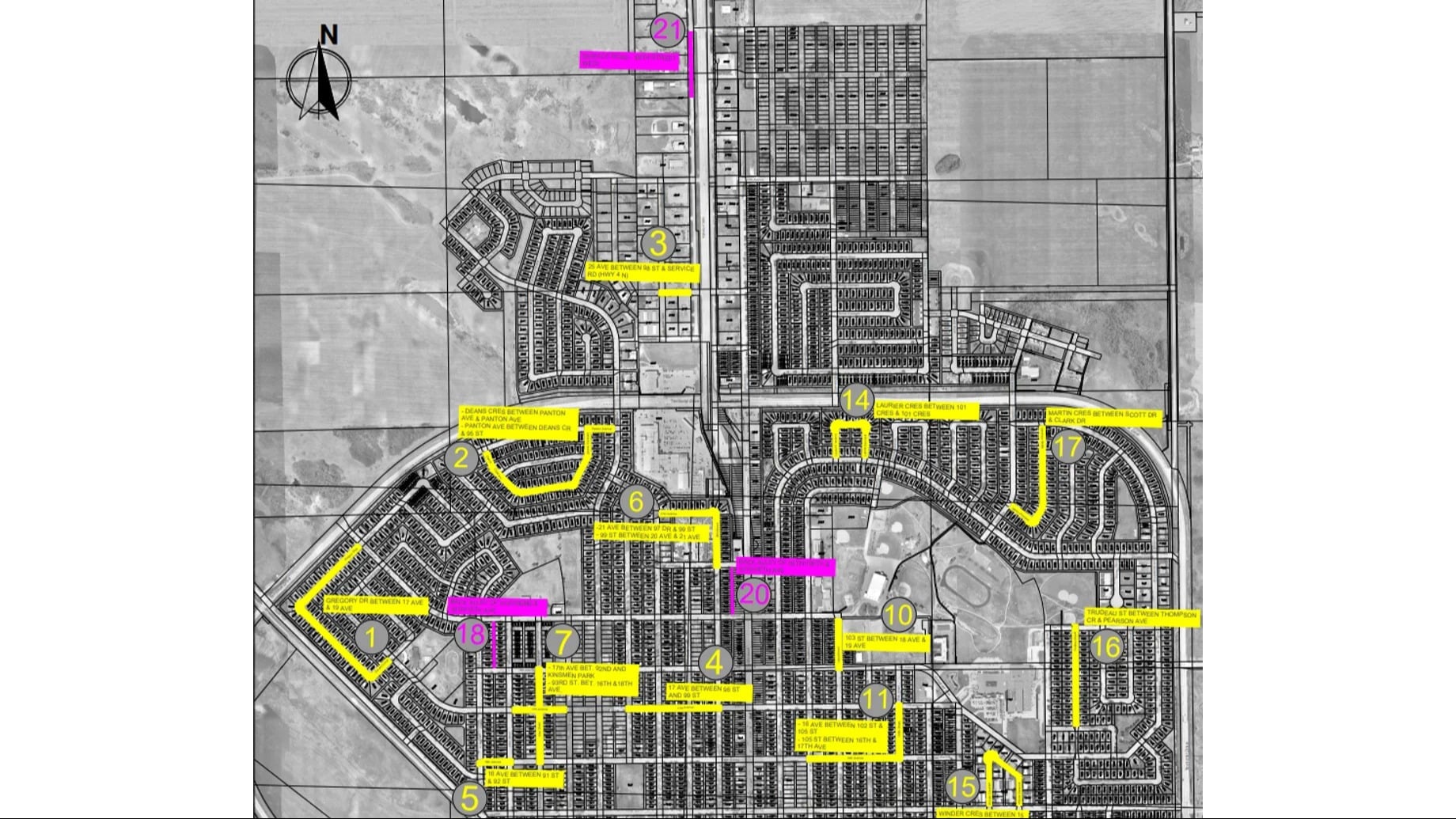 The 2026 paving project map