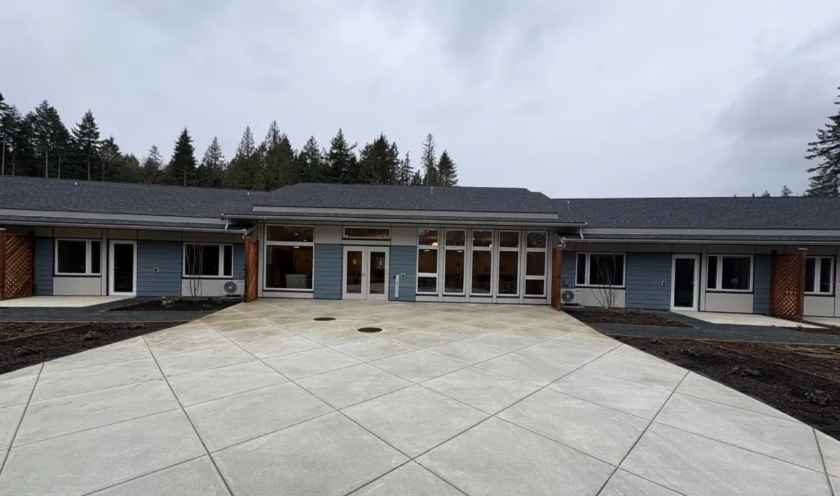 Exterior courtyard of Lighthouse VIlla.