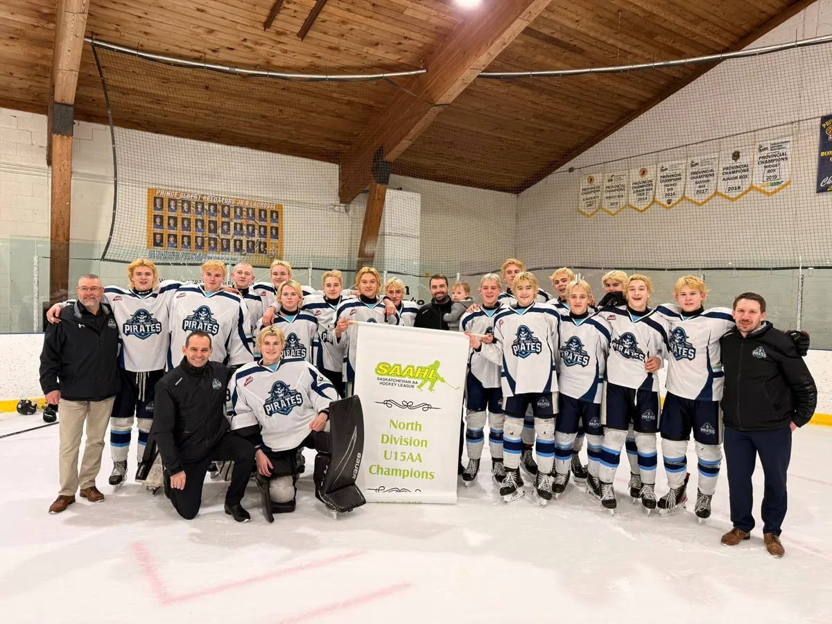 The Pirates will take their North Division U15 AA Championship and bleached blonde playoff hair to Balgonie to play the Prairie Storm in the provincial final.