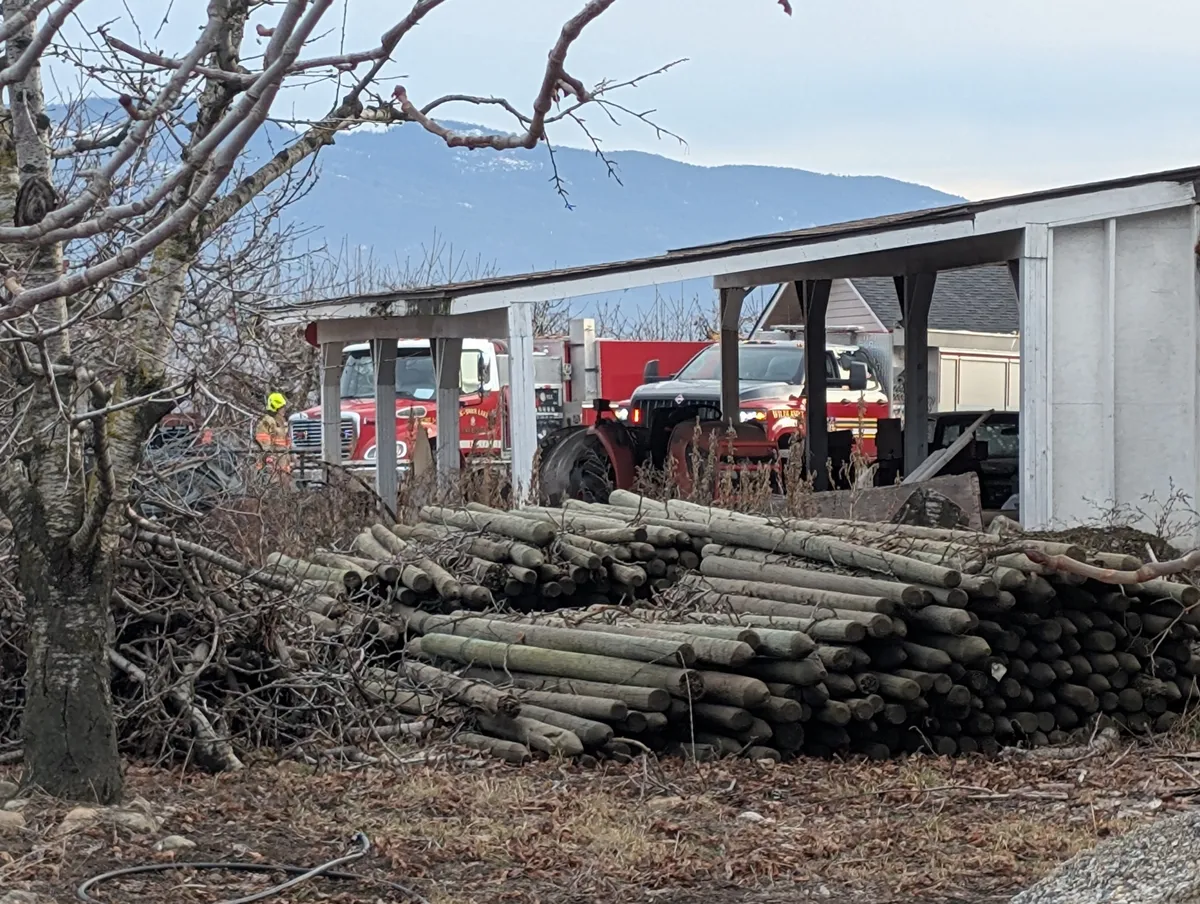 BX Fire crews at the scene of the fire off Rimer Road