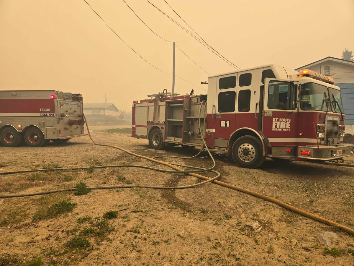 Members of the St. Louis Fire Department were stationed in La Ronge and La Loche during last summer's wildfires.