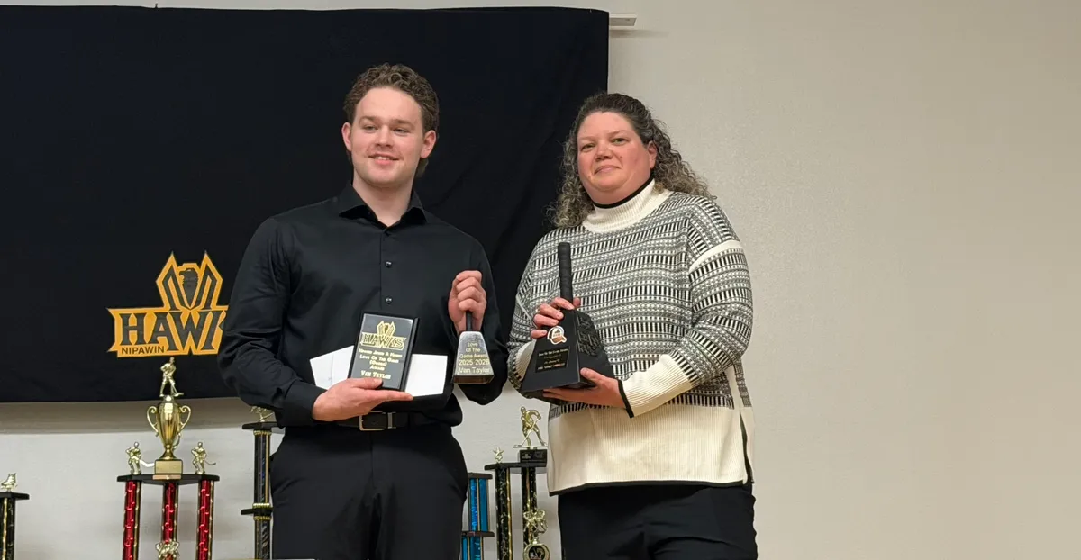 Left to right; Van Taylor and Emma Galloway