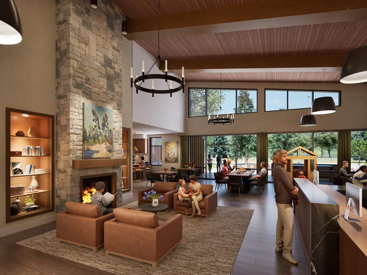 An artist rendering of the interior of the future Ronald McDonald House in Prince Albert.