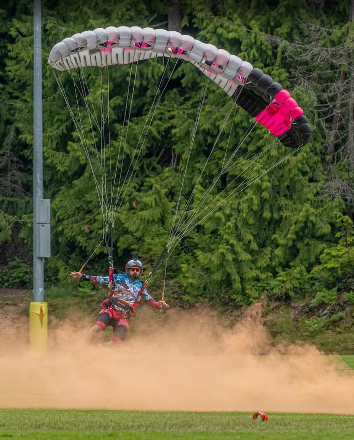 Skydivers are an annual Family Day tradition.