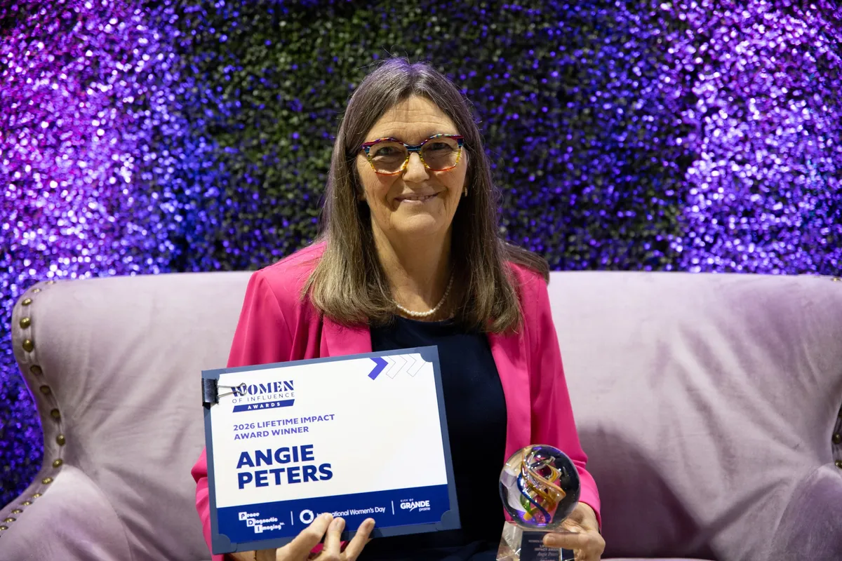 Angie Peters, winner of 2026 Women of Influence Lifetime Impact Award.