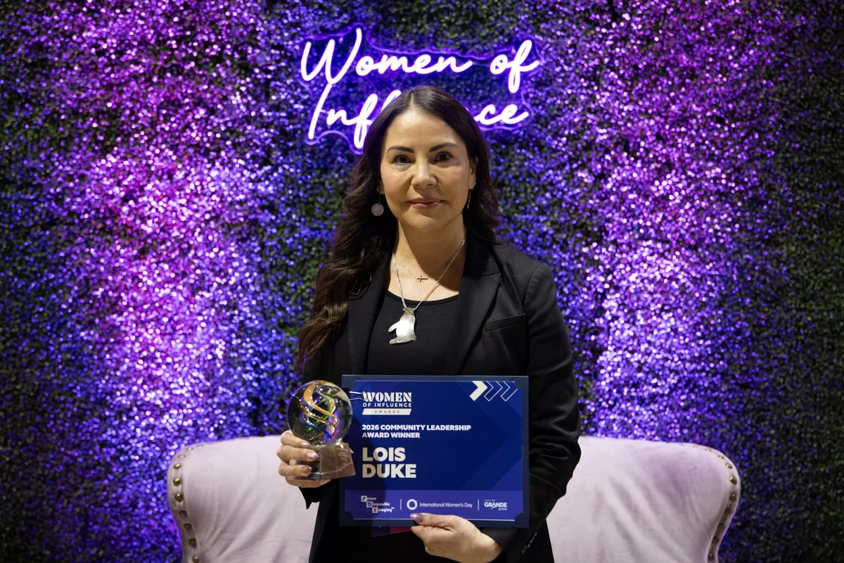 Lois Duke, winner of 2026 Women of Influence Community Leadership Award