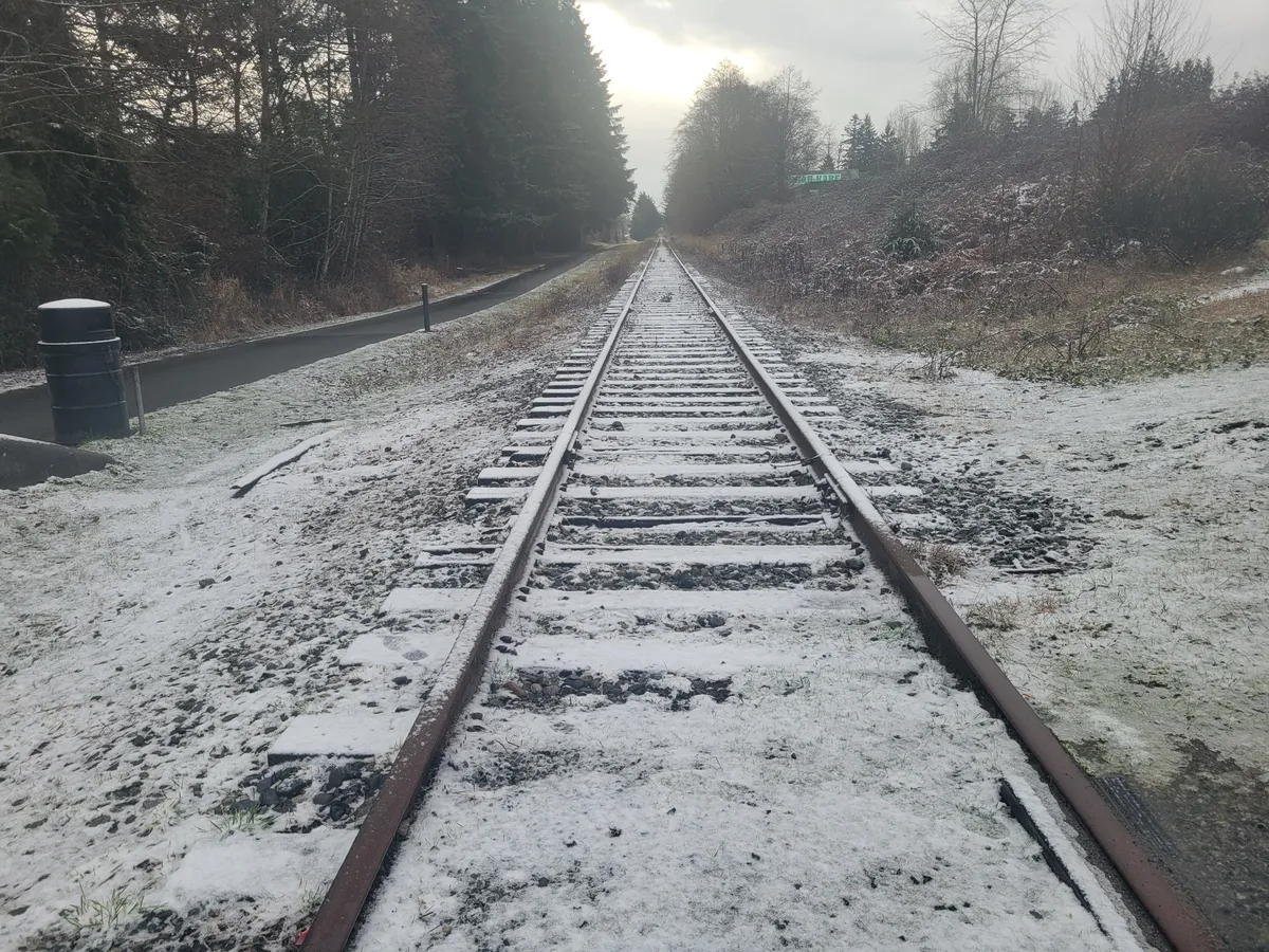Some areas in Nanaimo at higher elevations woke up to a bit of snow sticking to the ground on Feb. 7, but it might be all the Harbour City will see this winter.
