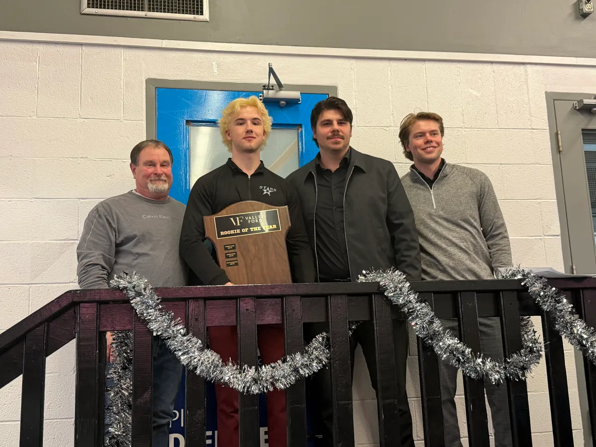 Finlay Klippenstein was the North Stars' Rookie of the Year.