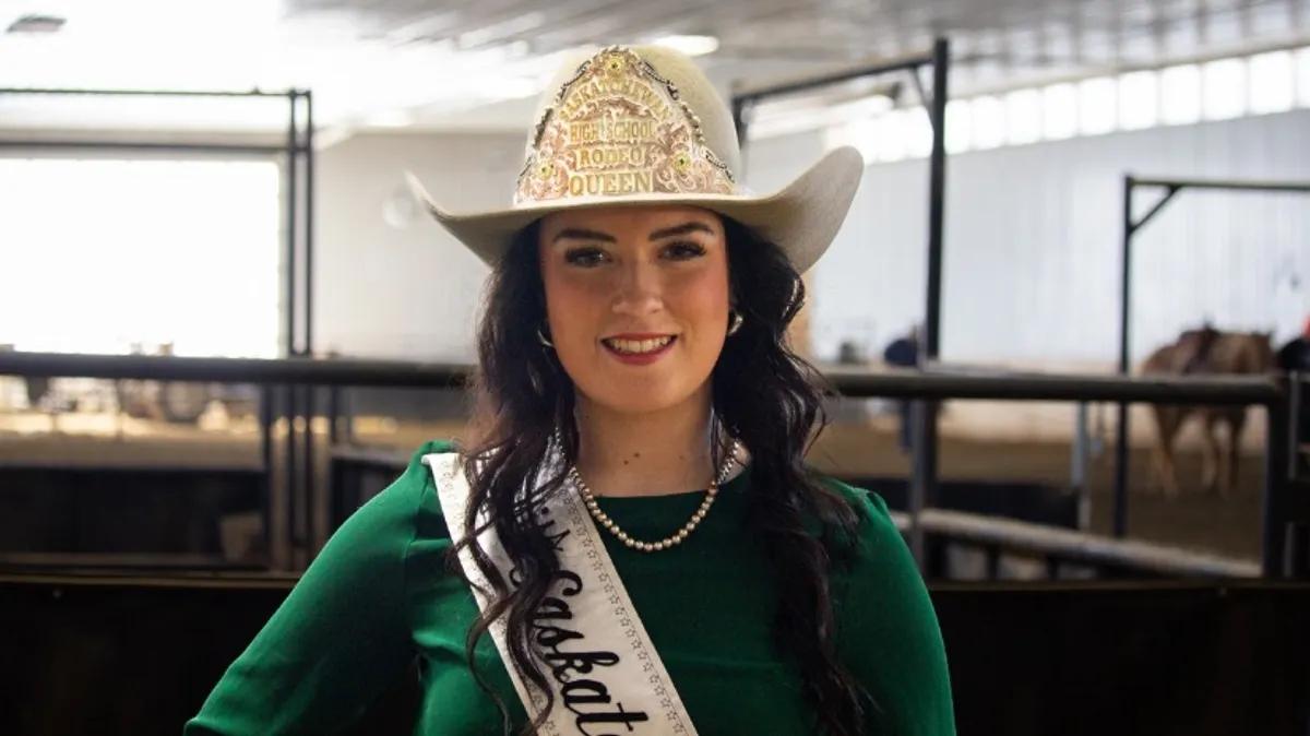 Steele Sylvestre, Miss Saskatchewan High School Rodeo Queen.