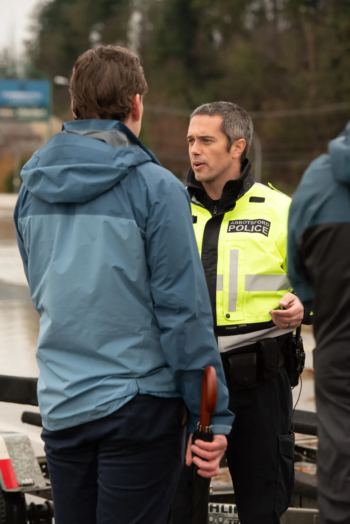 Sgt. Walker during the Abbotsford flooding.