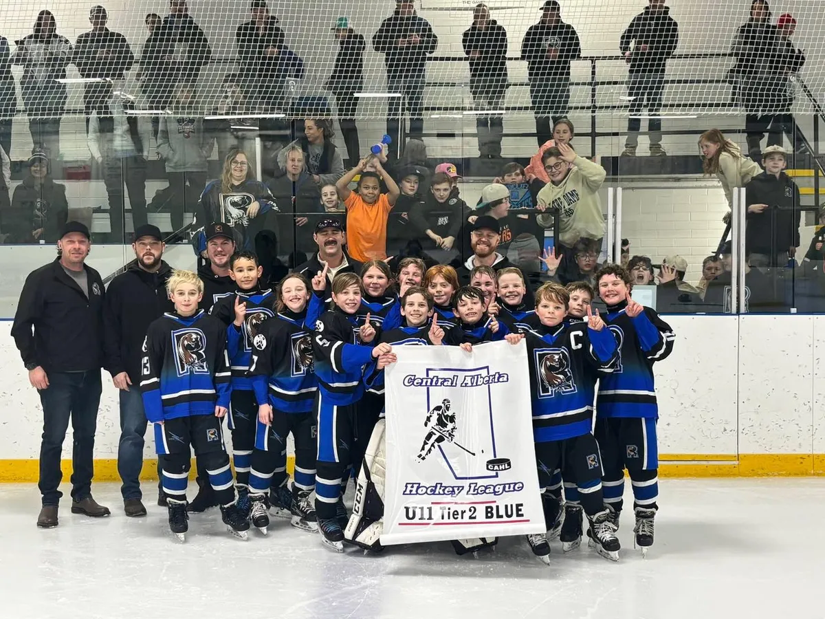 The Redcliff Grizzlies have won the CAHL U11 Tier Two Blue title.