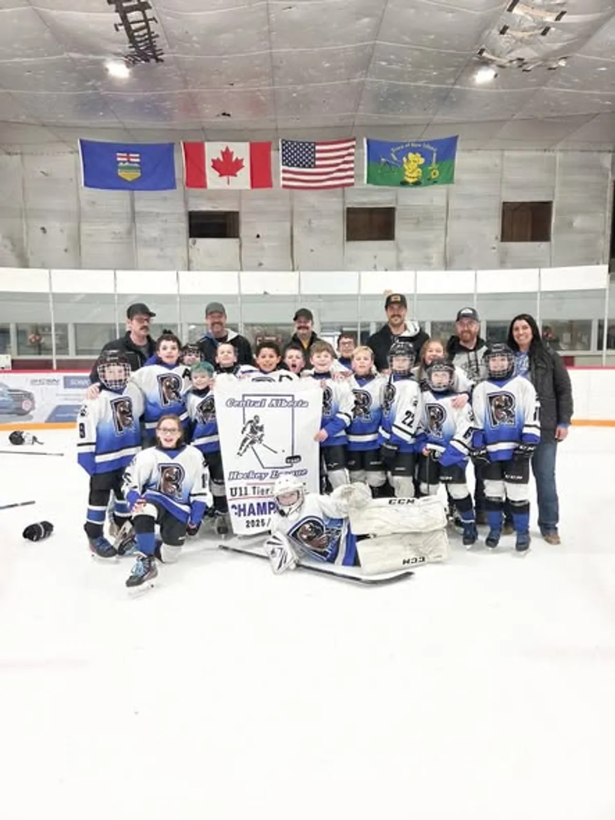 The Redcliff Grizzlies have won the CAHL U11 Tier Five Blue title.