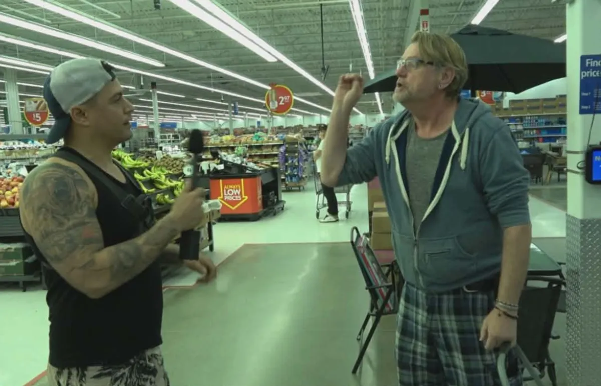 Payne confronts Seifred at north Nanaimo's Walmart on the evening of May 19, 2024.