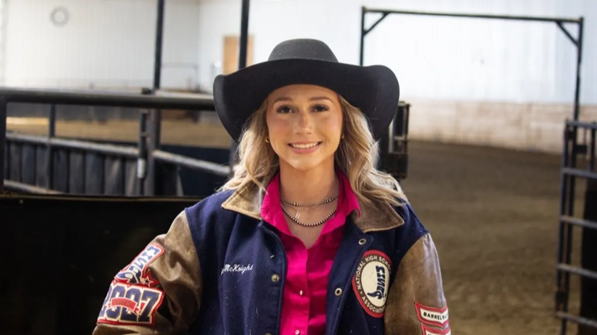 Presley Mcknight, Saskatchewan High School Rodeo Queen contestant.
