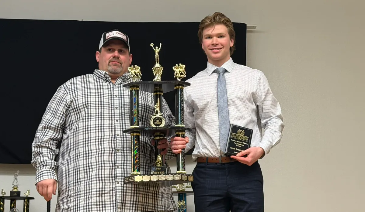 Left to right; Nathan Scott and Mason Karakochuk