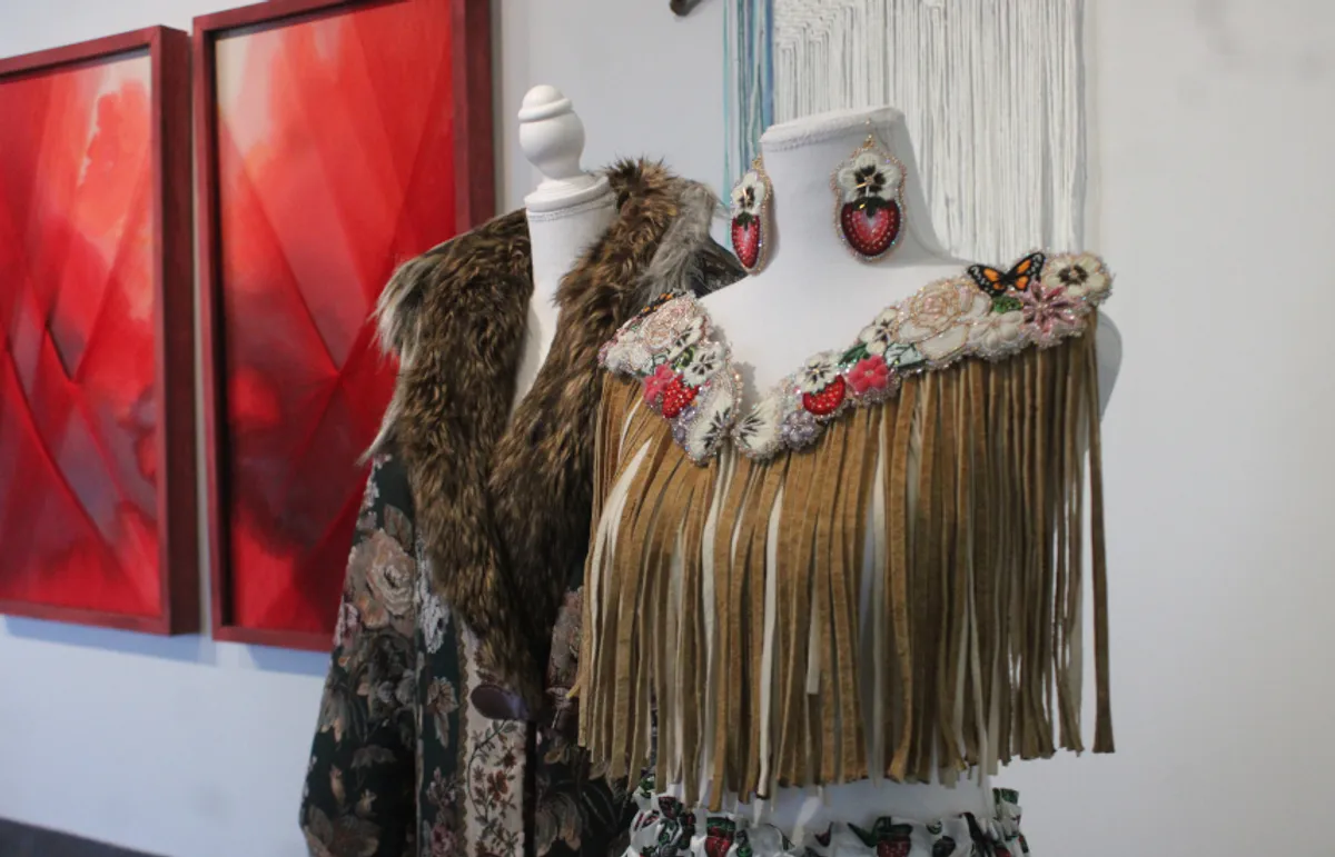 In Loving Colours: The Dawn Bear Memorial Award went to Orlanda Flett's artwork 'Threads of Resilience.'