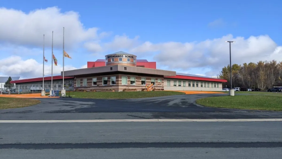 Natoaganeg School, at Eel Ground First Nation, a community with about 1,100 members in northern New Brunswick.