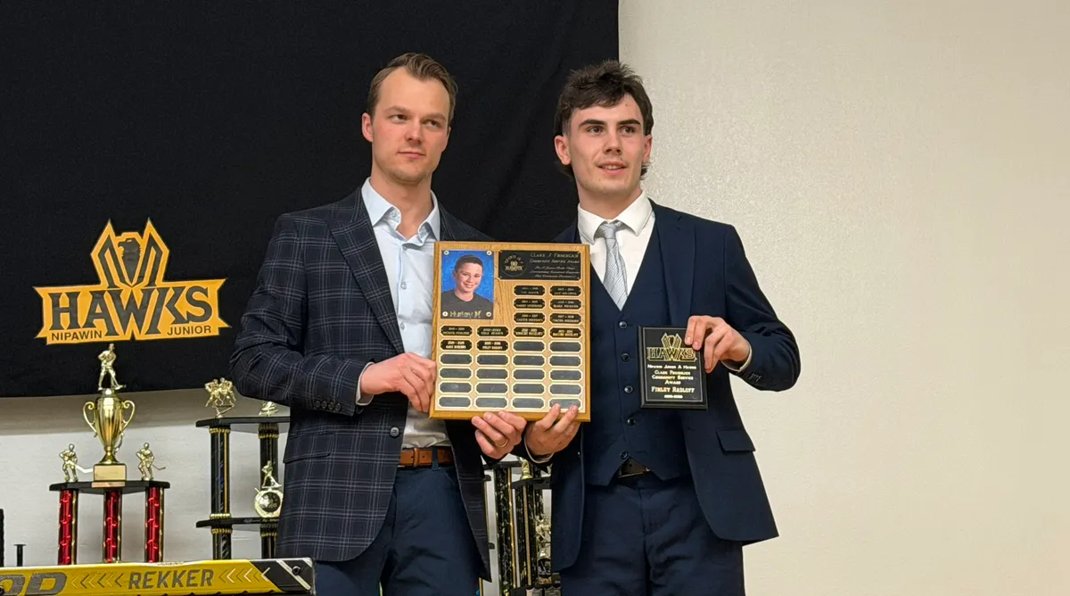 Left to right; Tad Kozun and Finley Radloff