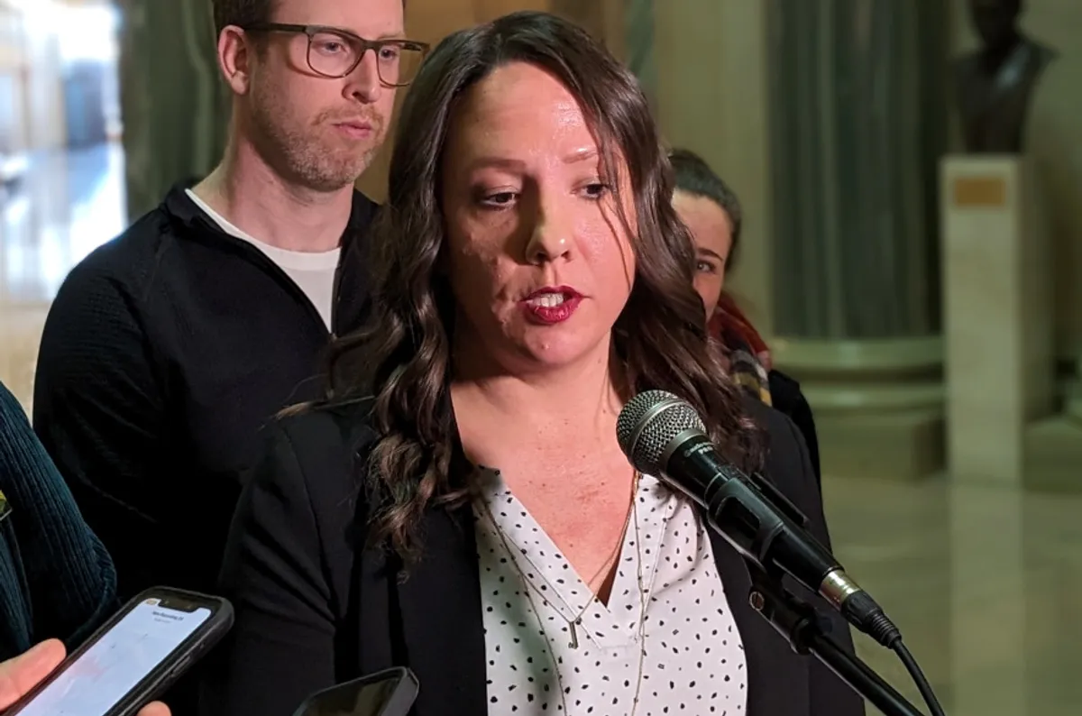 Saskatchewan Teachers' Federation president Samantha Becotte said the government 'abandoned its commitment to public education' in this budget.